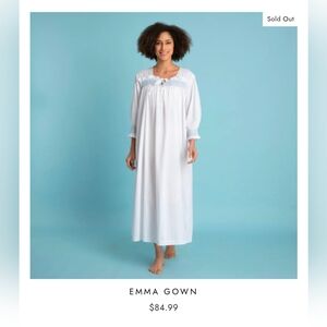 Victorian Classics White Cotton Nightgown, NWT